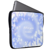 abstrakte violette bokeh Spiralebeschaffenheit Laptopschutzhülle (Vorne Rechts)