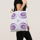 Abstrakte violette Bürste streicht Spirale Tasche (Von Nahem)