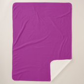 Abstrakte violette einfache Farbe Sherpadecke (Vorderseite)
