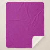 Abstrakte violette einfache Farbe Sherpadecke (Vorderseite)