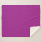 Abstrakte violette einfache Farbe Sherpadecke (Vorderseite (Horizontal))