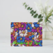 Abstrakte Violette - Postkarte (Stehend Vorderseite)