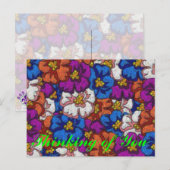 Abstrakte Violette - Postkarte (Vorne/Hinten)