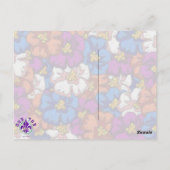 Abstrakte Violette - Postkarte (Rückseite)