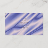 Abstrakte violette Seide bewegt Beschaffenheit Visitenkarte (Rückseite)