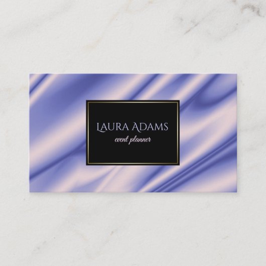 Abstrakte violette Seide bewegt Beschaffenheit Visitenkarte (Vorderseite)