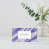 Abstrakte violette Seide bewegt Beschaffenheit Visitenkarte (Stehend Vorderseite)