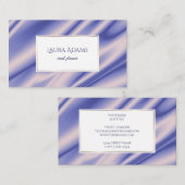 Abstrakte violette Seide bewegt Beschaffenheit Visitenkarte (Vorne/Hinten)