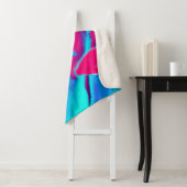 Abstrakte violette und blaue Malerei Sherpadecke (Beispiel)