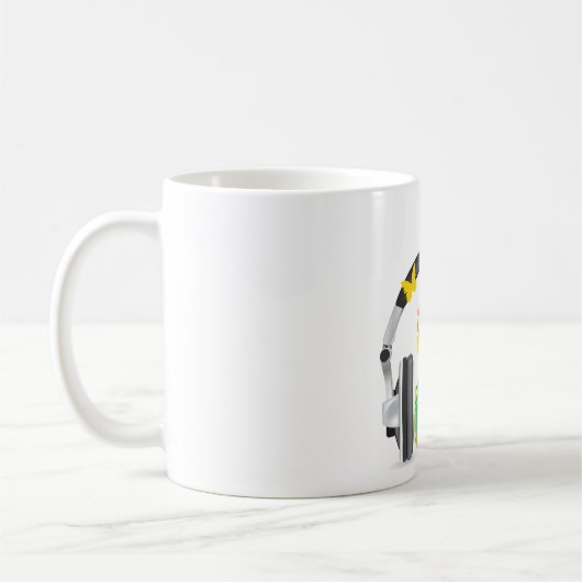 Abstrakte Violin Music Coffee Tasse (Links)