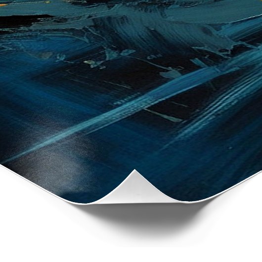 Abstrakte Violindarstellung Poster (Ecke)