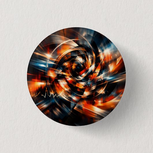 Abstrakte Vision von Bewegung und Geist Button (Vorderseite)