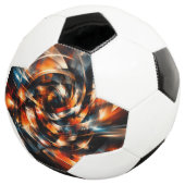 Abstrakte Vision von Bewegung und Geist Fußball (Dreiviertel)