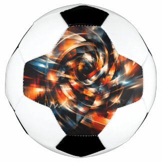 Abstrakte Vision von Bewegung und Geist Fußball