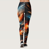 Abstrakte Vision von Bewegung und Geist Leggings (Rückseite)