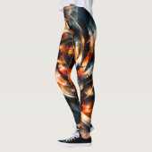 Abstrakte Vision von Bewegung und Geist Leggings (Links)