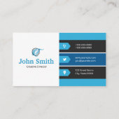 Abstrakte Visitenkarte (Rückseite)