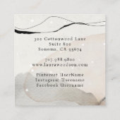 Abstrakte Visitenkarte (Rückseite)