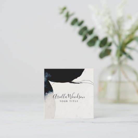 Abstrakte Visitenkarte (Stehend Vorderseite)