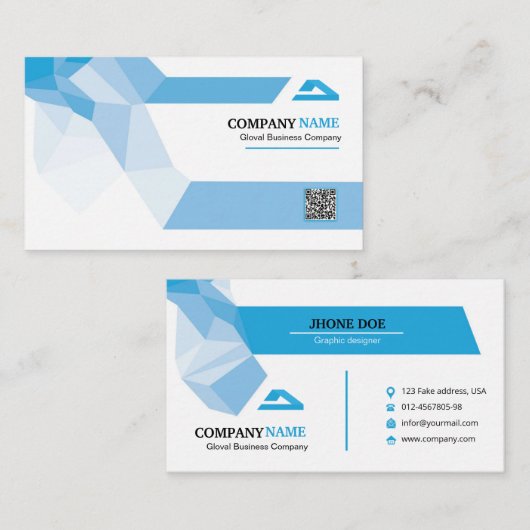 Abstrakte Visitenkarte (Vorne/Hinten)