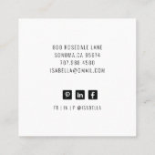 Abstrakte Visitenkarte (Rückseite)