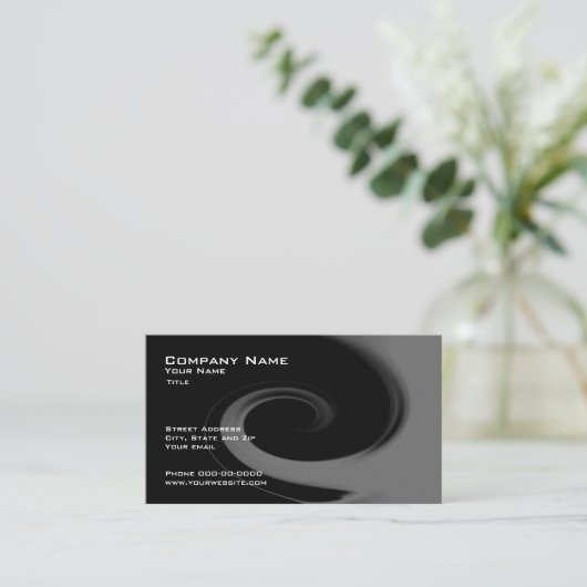Abstrakte Visitenkarte (Stehend Vorderseite)