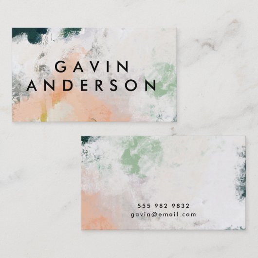 Abstrakte Visitenkarte der Modernen Kunst (Vorne/Hinten)