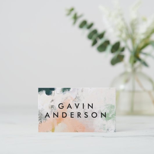 Abstrakte Visitenkarte der Modernen Kunst (Stehend Vorderseite)