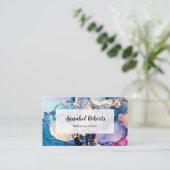 Abstrakte Visitenkarte für  Gold (Stehend Vorderseite)