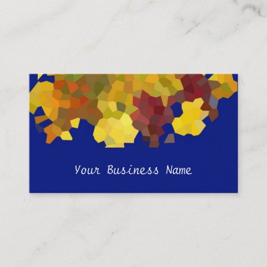 Abstrakte Visitenkarte für Herbstfarben (Vorderseite)