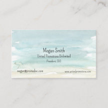 Abstrakte Visitenkarte für Wasserfarben