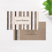 Abstrakte Visitenkarte in braun, schwarz und weiß (Schreibtisch)