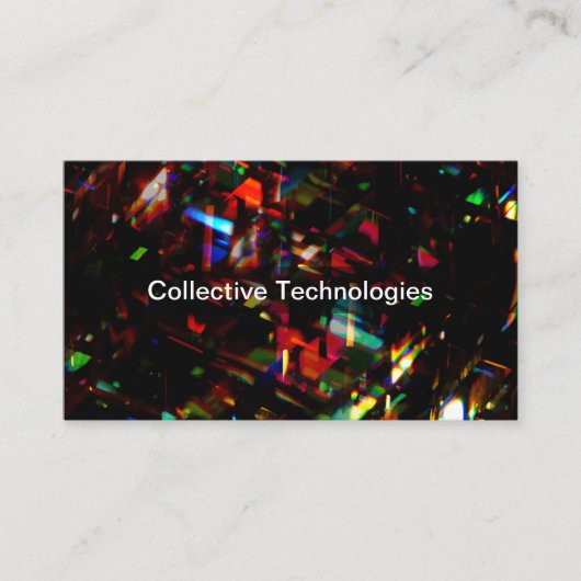 Abstrakte Visitenkarten für die Cybersicherheit-Te Visitenkarte (Vorderseite)