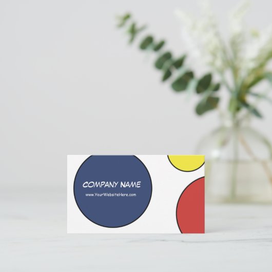 Abstrakte Visitenkarten Visitenkarte (Stehend Vorderseite)