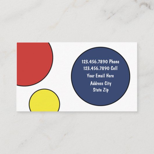 Abstrakte Visitenkarten Visitenkarte (Rückseite)