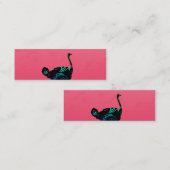 Abstrakte Visitenkarten von Ostrich Mini Visitenkarte (Vorne/Hinten)