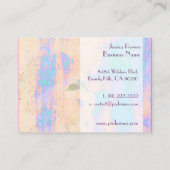 Abstrakte Visitenkarten-Vorlage, türkis Visitenkarte (Rückseite)