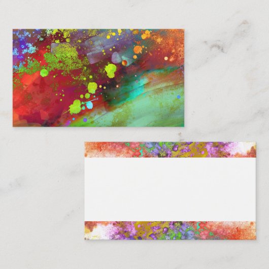 abstrakte Visitenkartenvorlage Visitenkarte (Vorne/Hinten)