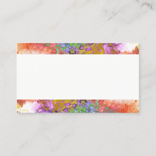 abstrakte Visitenkartenvorlage Visitenkarte (Rückseite)