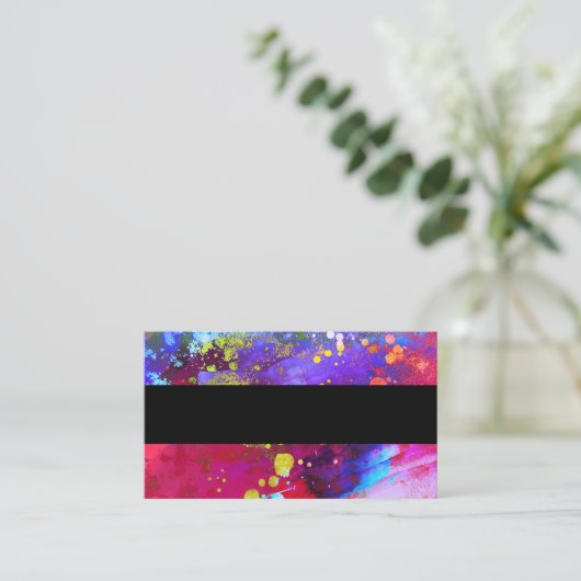 abstrakte Visitenkartenvorlage Visitenkarte (Stehend Vorderseite)