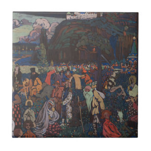 Abstrakte Vitalität, Wassily Kandinsky Farbvolles Fliese