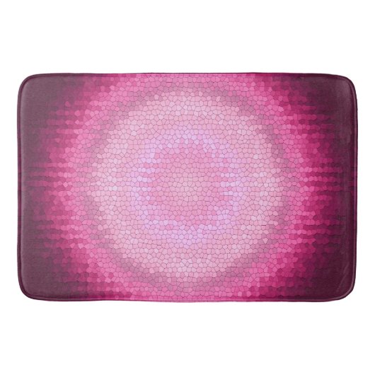 Abstrakte Vitrage rosa Textur. Badematte (Vorderseite)