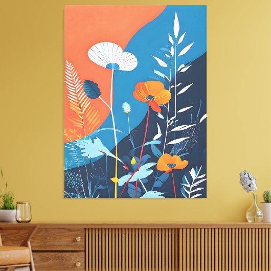 Abstrakte Vivid Blooms Leinwanddruck (Insitu (Wohnzimmer))