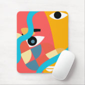 Abstrakte Vivid Face Art Mousepad (Mit Mouse)