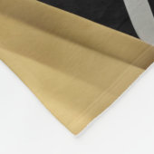 abstrakte Vlies-Decke aus Gold und Schwarz Fleecedecke (Ecke)