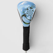 Abstrakte Vögel Blauer Himmel Golf Headcover (Vorderseite)