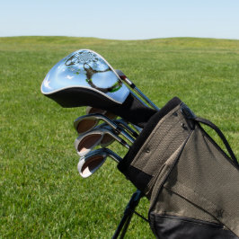 Abstrakte Vögel Blauer Himmel Golf Headcover