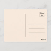 Abstrakte Vögel, die auf einem Zweig Stehend sind Postkarte (Rückseite)