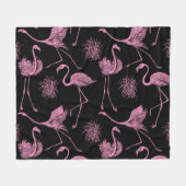 Abstrakte Vögel: einfarbiges Modemuster Fleecedecke (Vorderseite (Horizontal))