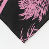 Abstrakte Vögel: einfarbiges Modemuster Fleecedecke (Ecke)